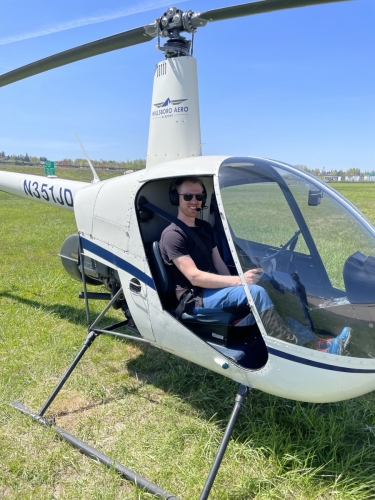Erster Flug ohne Tür